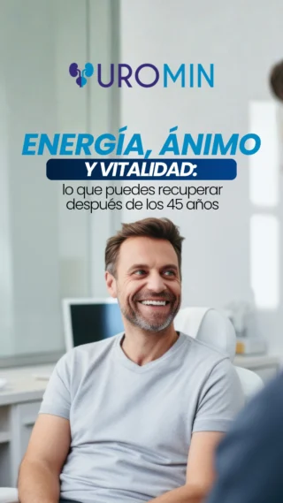 Menos energía, cambios de ánimo, menor deseo sexual: muchos hombres los sienten después de los 45 y piensan que ya no hay nada qué hacer. Esto tiene solución: una evaluación hormonal completa te ayuda a identificar la causa y a definir, junto a tu médico, un plan de manejo hecho a tu medida. ¿Quieres conocer tus opciones?

Escríbenos y agenda tu valoración.